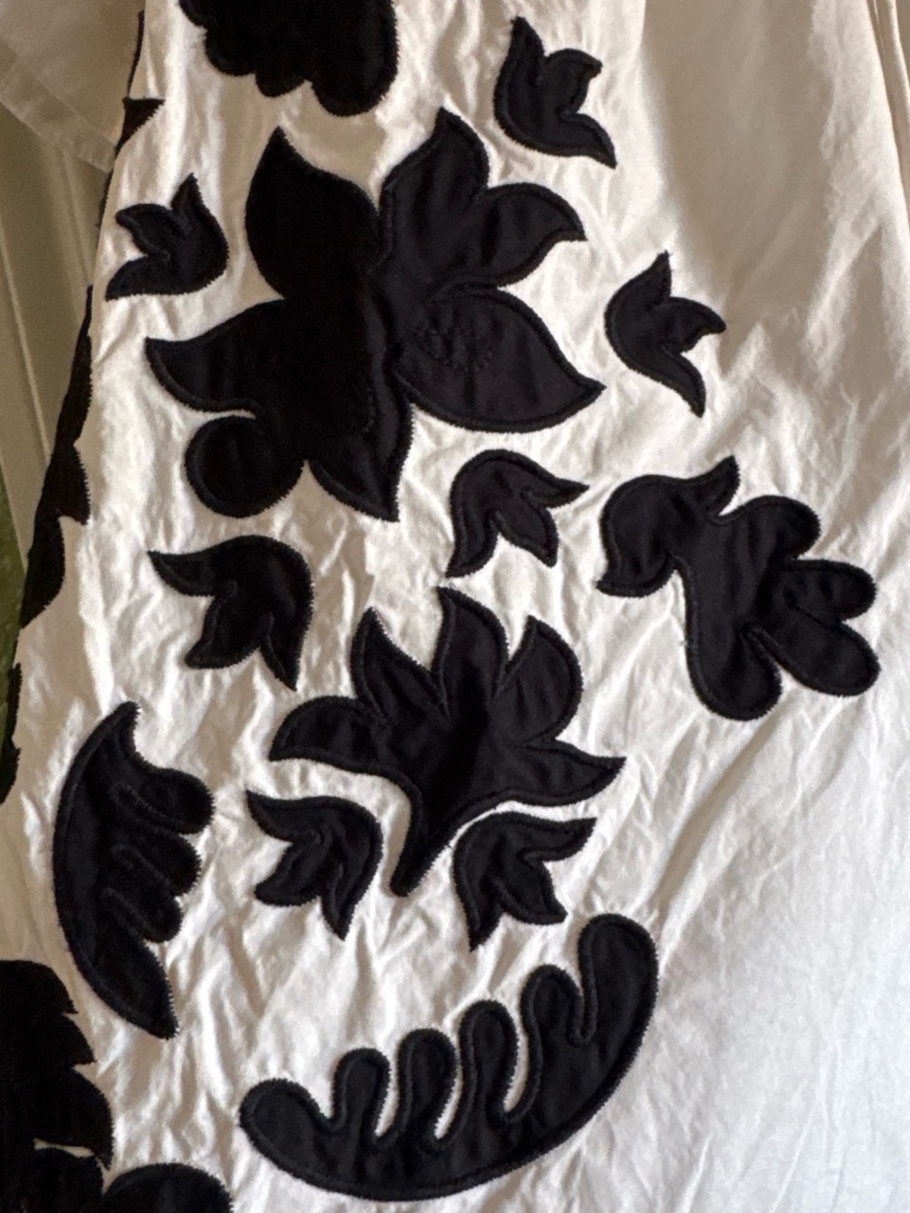 Anthropologie Puff-Sleeve Embroidered Swing Blouse - Picture 7 of 8